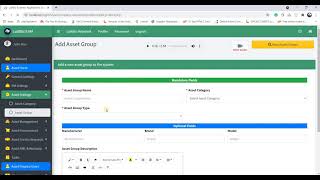 LuitBiz EAM Asset Settings Luitbiz Eam Enterprise Asset Management Software