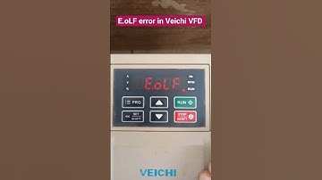 E.oLF Error in Veichi VFD | Veichi VFD Issues | VFD errors | #veichi #vfd #solartubewellpakistan