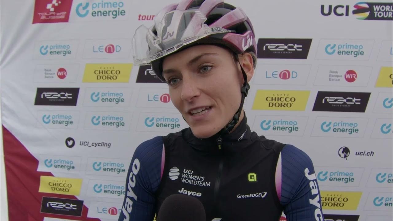 Urška Žigart - Interview at the start - Stage 1 - Tour de Suisse Women