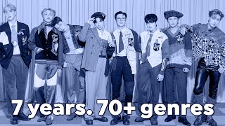 7 years with ateez, 71 genres of music