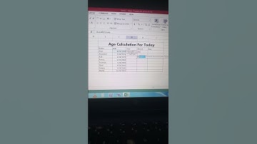 How  to calculate age in excel// (DATEDIF FUNCTION)/calculate age from date of birth #shorts #excel