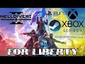 Helldivers 2 part 7: Playing with friends @3bananas786 @PVT_Hammond