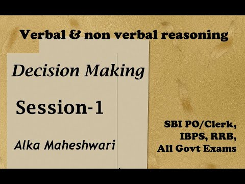 Decision Making reasoning tricks session 1 - YouTube