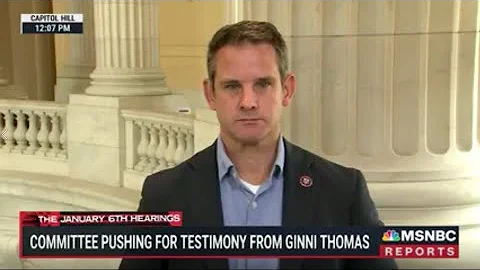 Rep. Kinzinger on MSNBC: President Trump’s Inaction, Potential Ginni Thomas Testimony, and Records