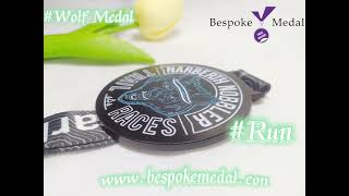 Wonderful gun black bespoke medal with soft enamel wolf screenshot 5