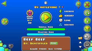 Geometry Dash – “B” 100% Complete [All Coins] (MEDIUM DEMON) | xdantonioxd 21