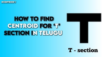 How to find centroid for t section | engineering mechanics | center of gravity |civil engineering