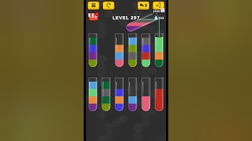 #new Water Color Sort Puzzle level 297 #WaterColorSortPuzzle #game #games