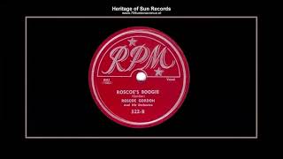 Video thumbnail of "(1951) RPM 322-B ''Roscoe's Boogie'' Rosco Gordon"