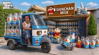 Franklin & Shinchan Opens Milk Shop 😱🍼 | GTA 5 Malayalam 