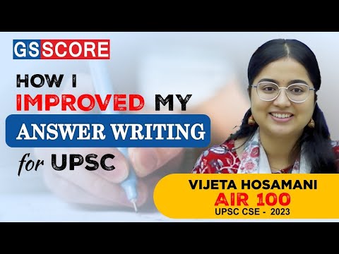 How I Improved my Answer Writing for UPSC? Vijeta Hosamani | AIR -100 | UPSC CSE- 2023 #upsc - video from IAS Score