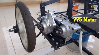Build a Mini Electric Cycle Kart using Two 775 Motor -  Electric Car - Tutorial (Upgrade)