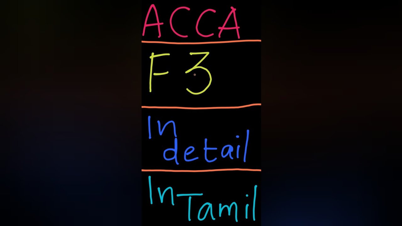 F3 EXAM |FINANCIAL ACCOUNTING |PASS TIPS |IN TAMIL|LEARN WITH VARSHINI|