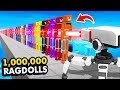 How Many RAGDOLLS Can 1 LASER SHOT DESTROY? (Fun With Ragdolls: The Game Funny Gameplay)
