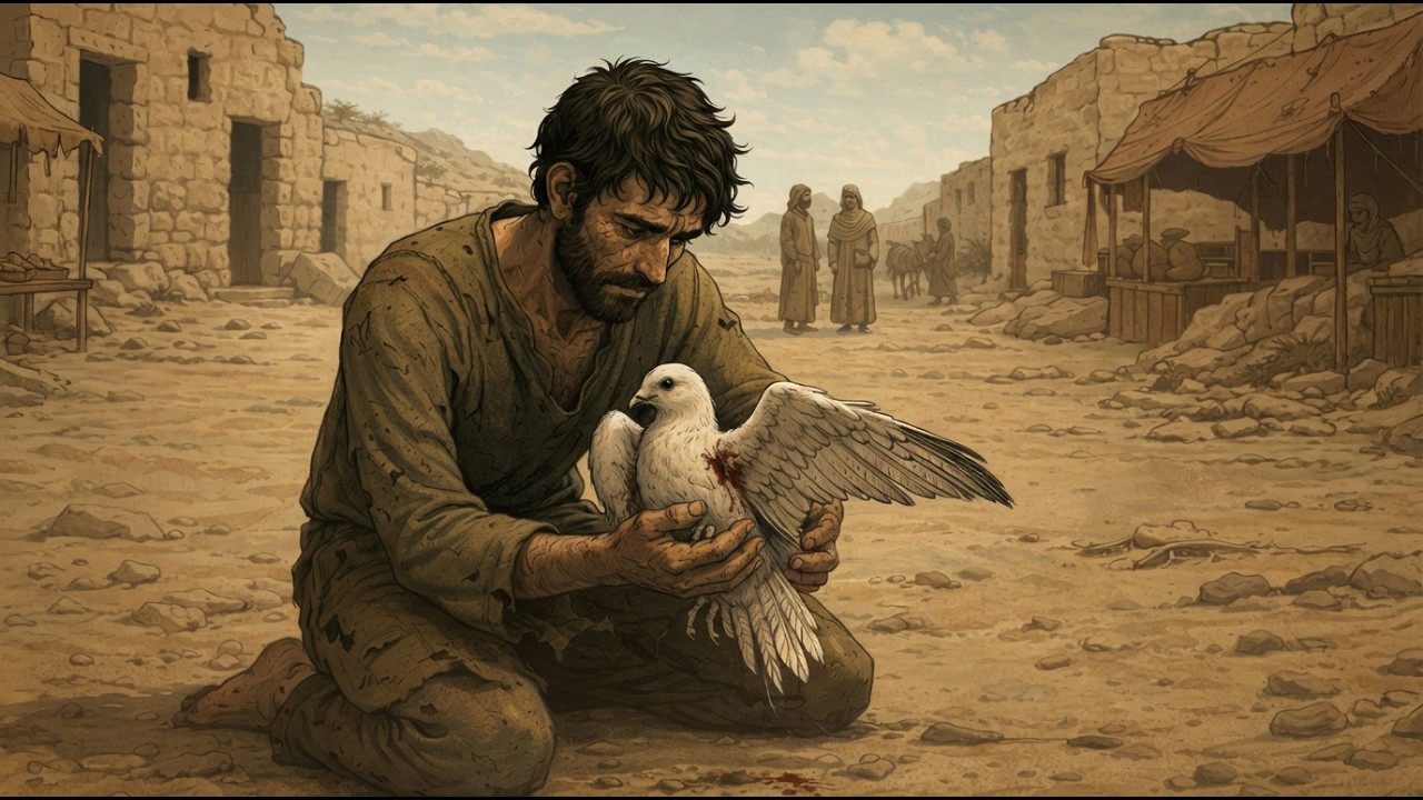 المتشرد الذي أنقذ طائرًا مكسور الجناح… فكان ذلك سبب انتصاره!