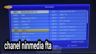 daftar channel ninmedia transponder 12500v 43200