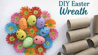 Celebrity How to Make Easter Wreath from Toilet Paper Rolls | Easy & Fun Craft Idea, DIY Tutorial for All Ages Net Worth