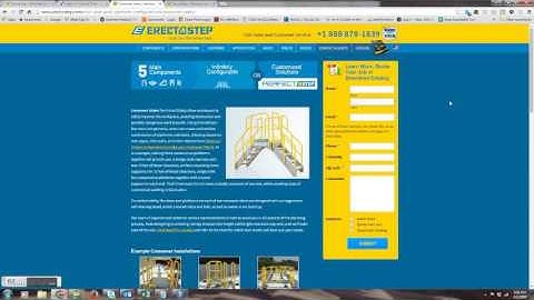 Erectastep.com Tab Usability Issue