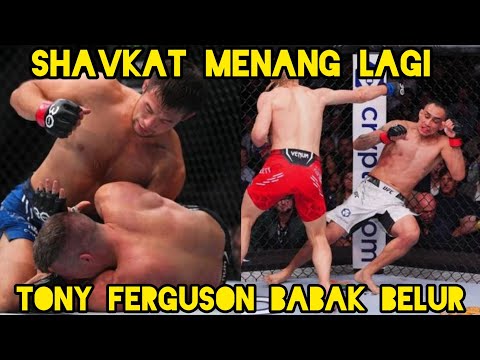 UFC 296SHAVKAT Menang lagi TONY BABAK BELUR 