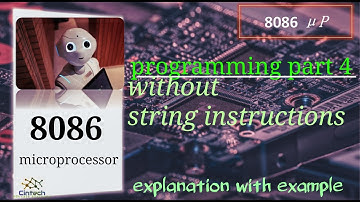 8086 block exchange program without string instructions / programming part 4 / assembly language /