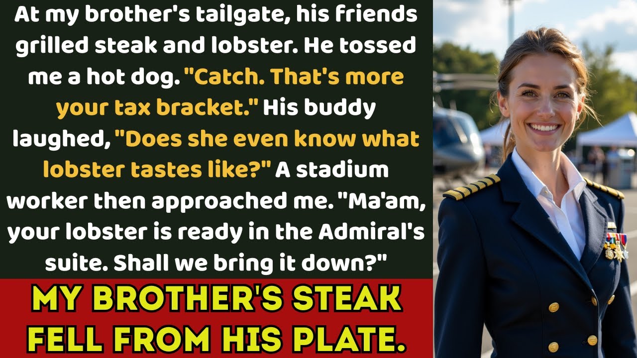 'That's your tax bracket,' he laughed, tossing me a hot dog. Then they asked about my Admiral's...
