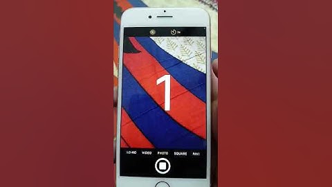 iPhone Camera Self Timer