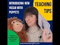 Teaching vocabulary with puppets