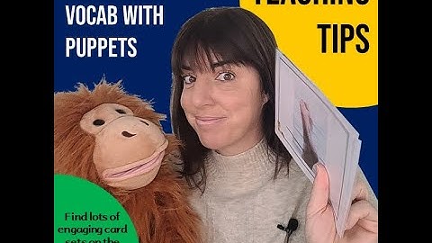 Teaching vocabulary with puppets