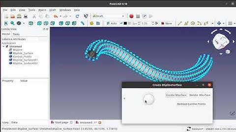 Concentric BSpline Surfaces from BSpline Curve using FreeCAD