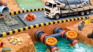 DIY Mini Concrete Bridge with a Smart Dual Outlet Drainage System |
