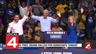 Obama rallies Detroit voters in final push for Michigan democrats