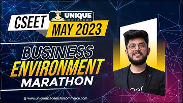 CSEET Business Environment CHAPTER 6 LECTURE 1 Marathon For May 23 | CS Shubham Modi