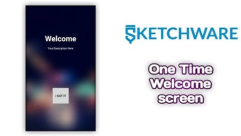One time welcome screen set by using sketchware || Easy method || Sketchware Tutorial