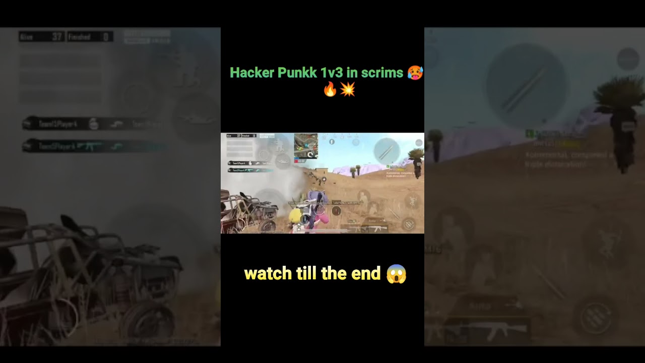 Vr1 Punkk 1v3 clutch in scrims match 😱Punkk on fire 🔥