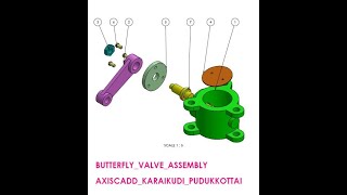 SOLIDWORKS TAMIL BUTTERFLY VALVE ASSEMBLY