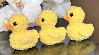 How to crochet a duck 🐥 / Duckling Full crochet tutorial / NO-SEW Amigurumi toy / Etsy pattern duck