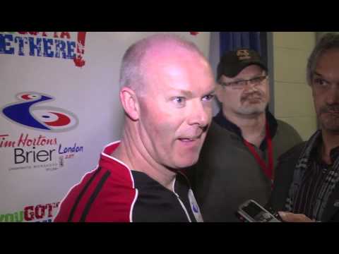 2011 Tim Hortons Brier - Draw 1 Media Scrum