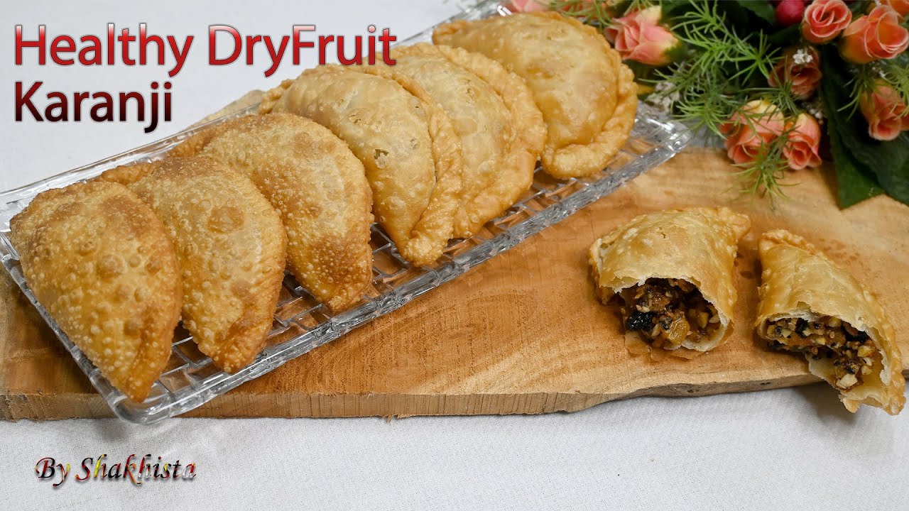 Dry Fruit Karanji Recipe in English Dry Fruit Kajjikaya Recipe