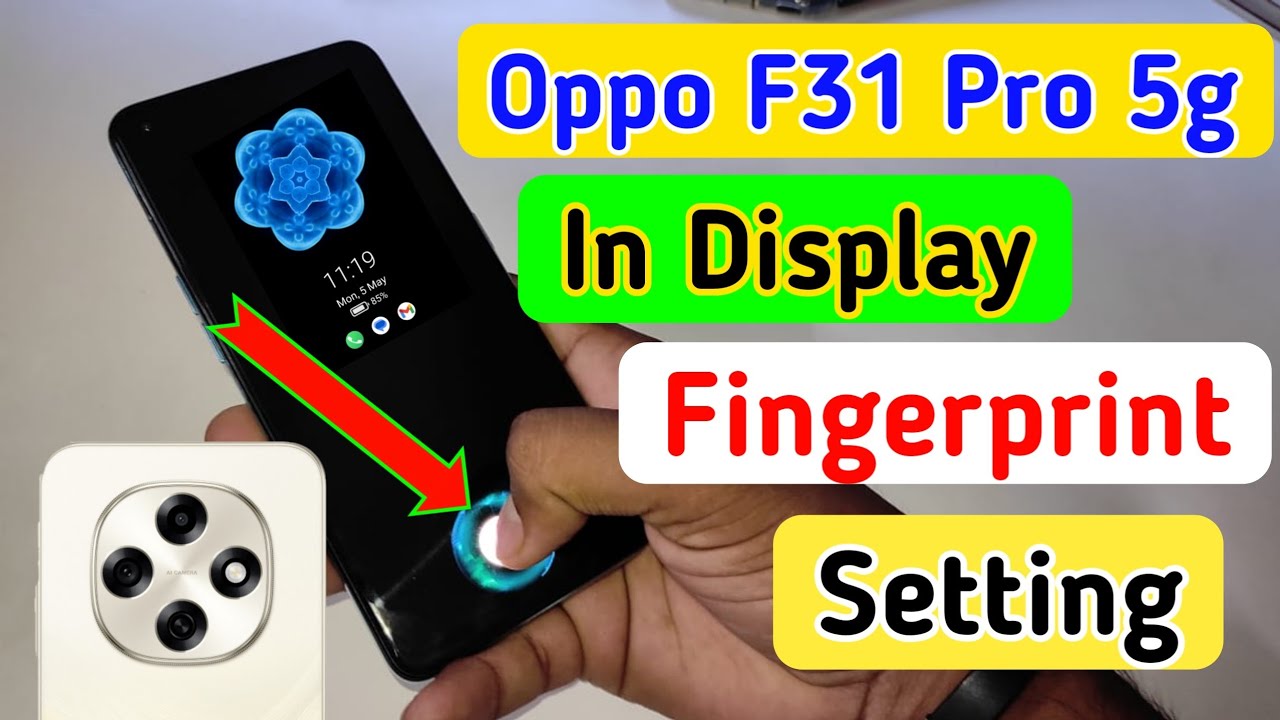 Oppo F31 Pro 5G Display fingerprint lock setting | Oppo F31 Pro 5g me fingerprint lock kaise lagaye