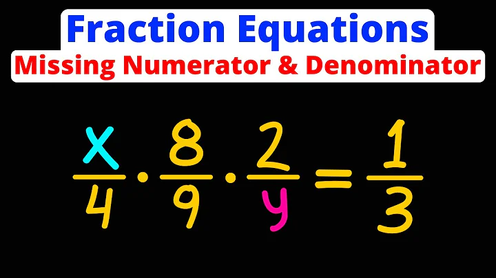 Solve Fraction Equations with Missing Numerator & Denominator | Eat Pi