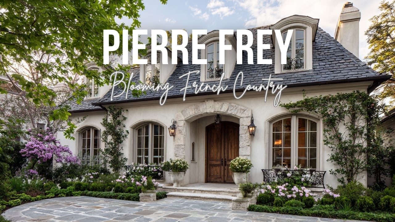 Blooming French Country Estate inspired by Pierre Frey refined heritage charm