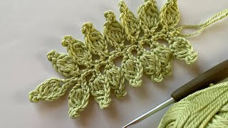 Easy crochet leaf branch tutorial | how to crochet leaf vines  #howtocrochet by Beyond Diary 882 views 1 year ago 8 minutes, 41 seconds