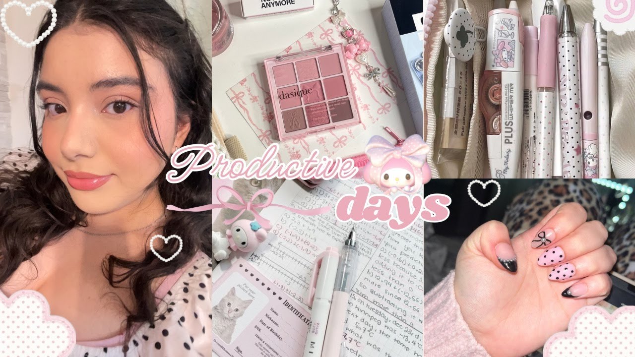 продуктивные дни 💝 баланс между учебой и созданием контента