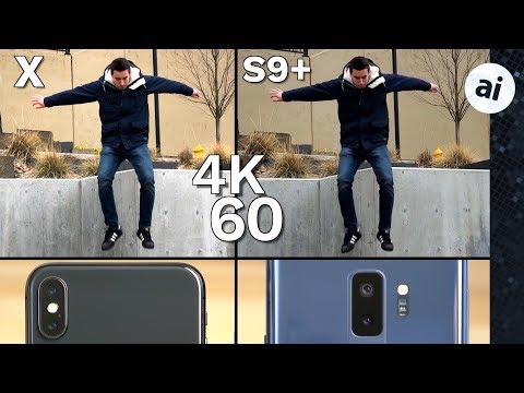 iPhone X vs S9 Plus Video Comparison - Low Quality 4K 60 on S9  