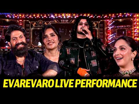 Vishal Mishra Live Singing On Evarevaro Song @ Toxic Pre ReleaseEvent |Yash | RukminiVasanth |Kiara