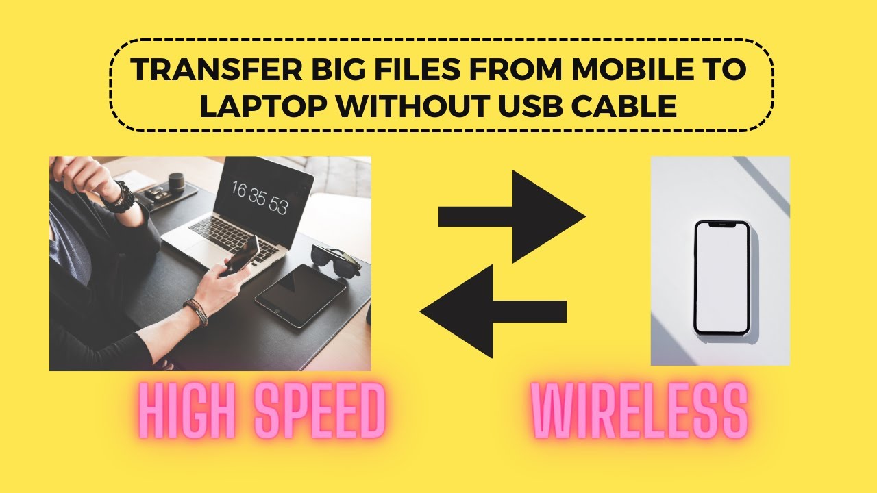 How To Transfer Big Files From Mobile To Laptop Without USB Cable YouTube How To Transfer Big Files From Mobile To Laptop Without USB Cable YouTube