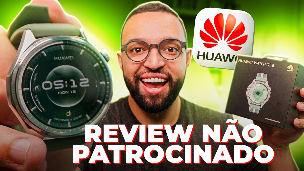 Esse relógio tem a MELHOR BATERIA que eu já testei! HUAWEI Watch GT 6 vale a pena!