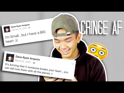 Reacting To OLD Facebook Posts... Cringe AF - Reacting To OLD Facebook Posts... Cringe AF