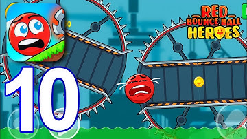 Red Bounce Ball Heroes - Gameplay Walkthrough Part 10 - Levels 91-100 (iOS,Android)