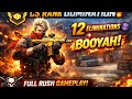 3️⃣ CS Rank Domination 🔥 12 Eliminations + BOOYAHFull rush gameplay!